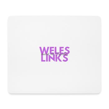 weles links - Mousepad (Querformat) - Weiß - Vorne