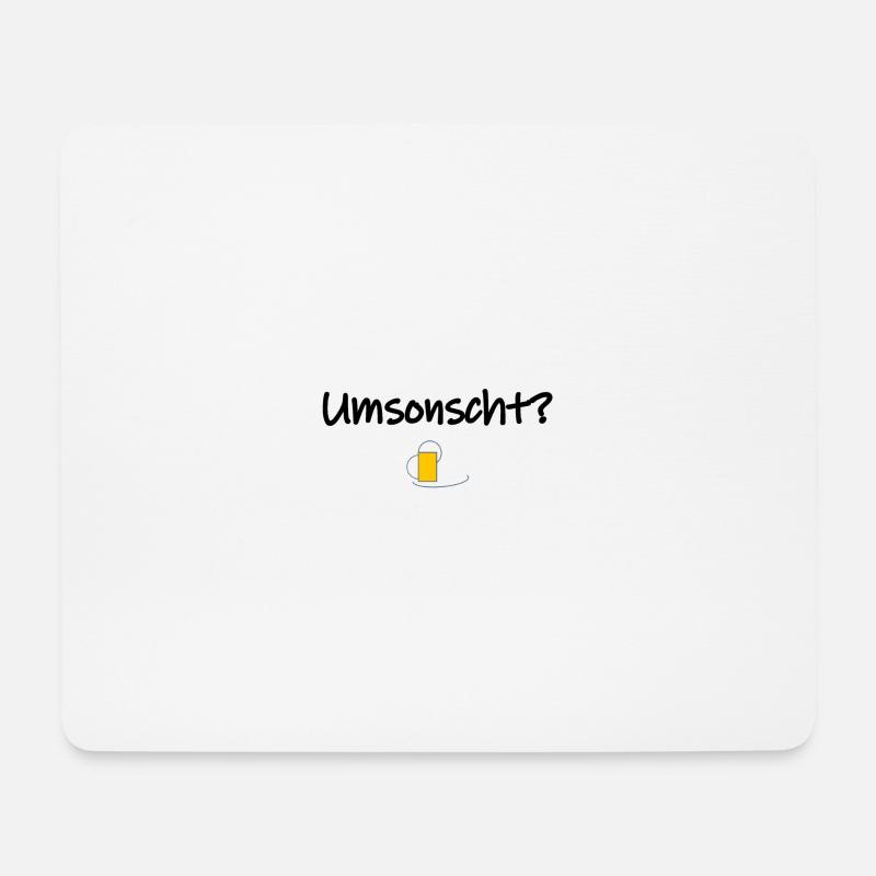 Umsonscht? - Mousepad (Querformat) - Weiß