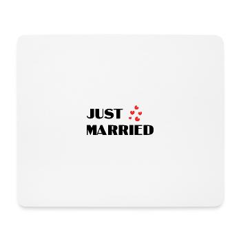 ICH HABE GERADE GEHEIRATET. Junggesellinnenabschied. HEILIGER VALENTINSTAG. PAAR. LIEBE - Mousepad (Querformat) - Weiß - Vorne