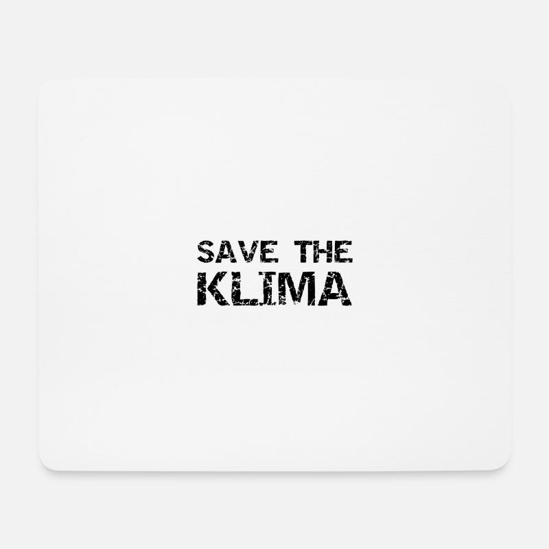 Klima - Mousepad (Querformat) - Weiß