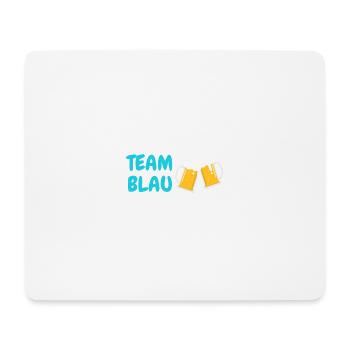 Team Blau - Mousepad (Querformat) - Weiß - Vorne