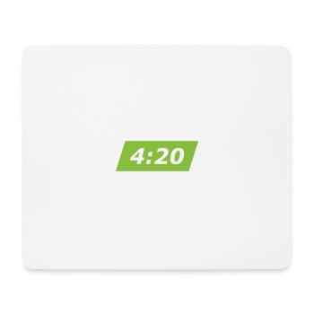 420 Blaze it Uhr - Mousepad (Querformat) - Weiß - Vorne