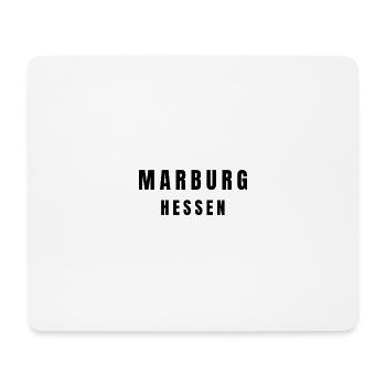 Marburg, Hesse - Tapis de souris (format paysage) - blanc - Devant