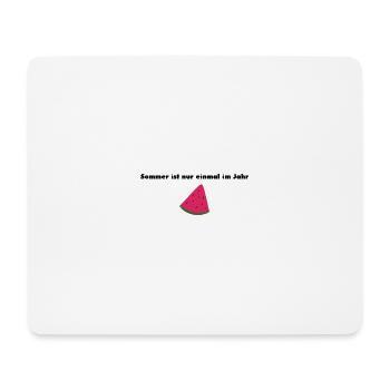 Sommer ist nur einmal im Jahr - Mousepad (Querformat) - Weiß - Vorne