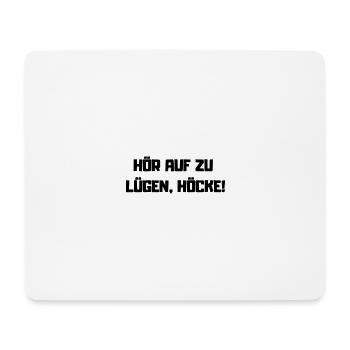 Stop Lying – Protest Slogan against AfD - Mouse Pad (horizontal) - white - Front