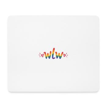 WLW Rainbow Aesthetic – Lesbian Pride Design - Mousepad (Querformat) - Weiß - Vorne