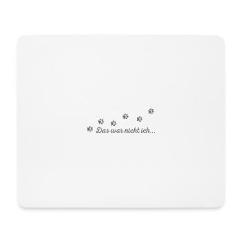 Das war nicht ich... - Mousepad (Querformat) - Weiß - Vorne