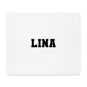 Name - Lina - Mousepad (Querformat) - Weiß - Vorne
