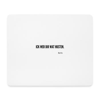 Berliner Schnauze - Mousepad (Querformat) - Weiß - Vorne