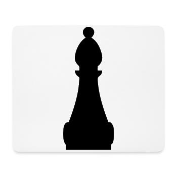 Schachfigur symbol - Mousepad (Querformat) - Weiß - Vorne