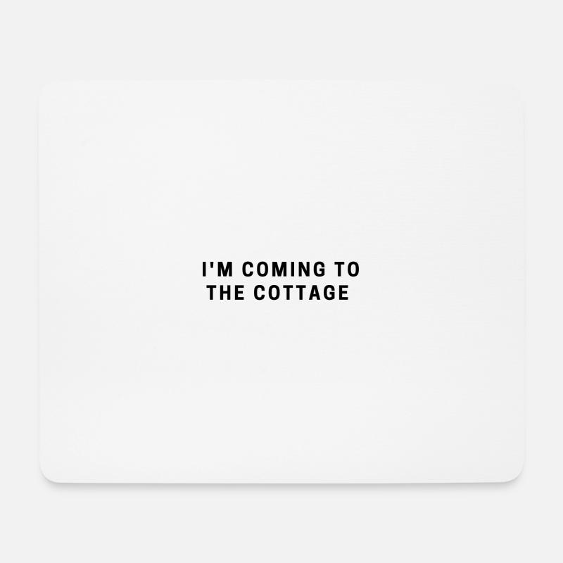 Ich komme zum Häuschen. - Mousepad (Querformat) - Weiß