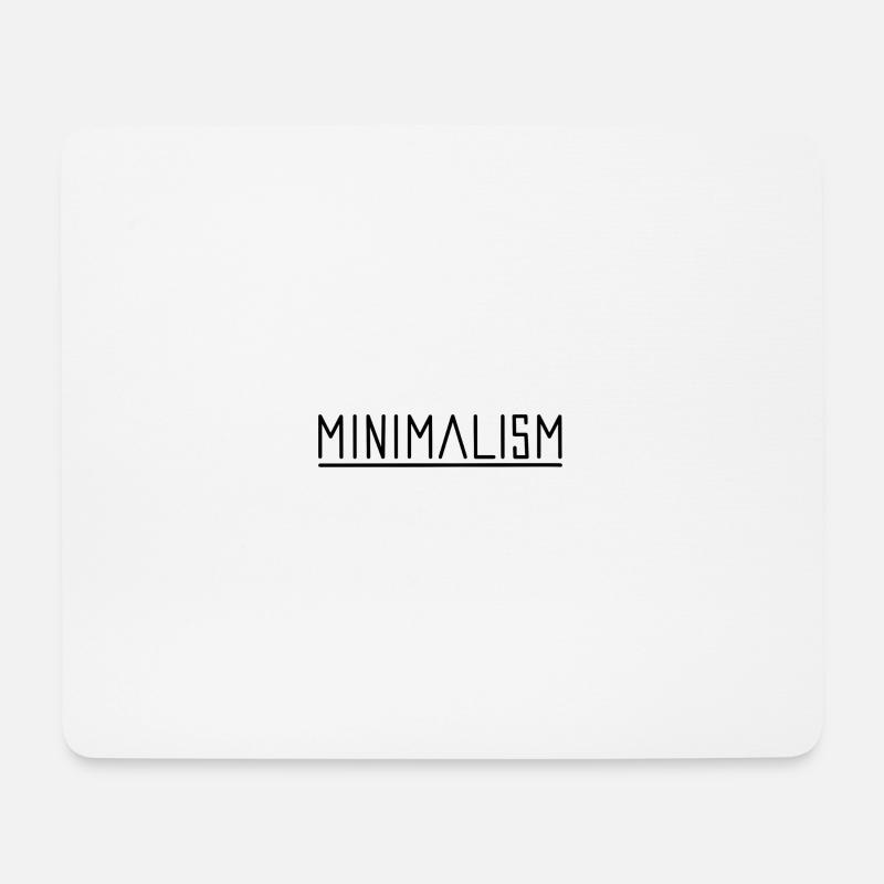 Minimalismus - Mousepad (Querformat) - Weiß