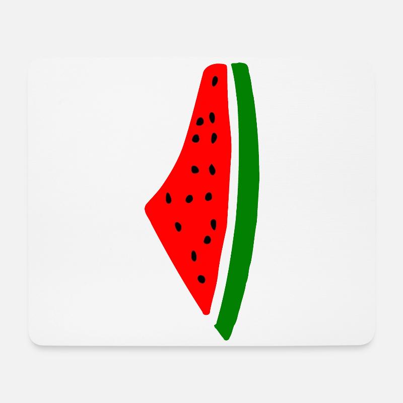 Wassermelone Melone - Mousepad (Querformat) - Weiß