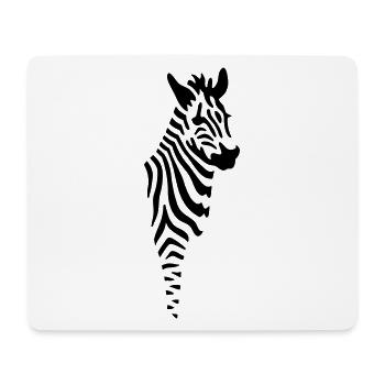 Zebra - Mousepad (Querformat) - Weiß - Vorne