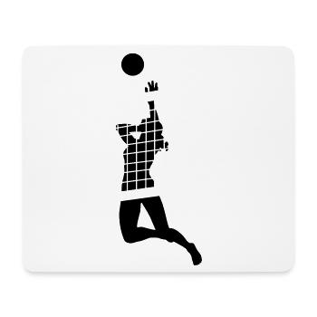 Volleyball - Mousepad (Querformat) - Weiß - Vorne