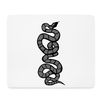 Snake Python grey - Mouse Pad (horizontal) - white - Front