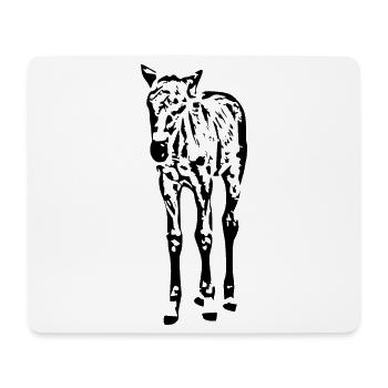 Horses T-shirt Gift Rider - Mouse Pad (horizontal) - white - Front