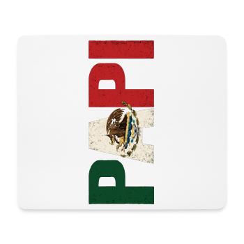 Mexico Pride Flag Eagle Vintage Look - Mouse Pad (horizontal) - white - Front