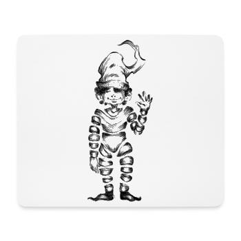 Small black invisible - Mouse Pad (horizontal) - white - Front