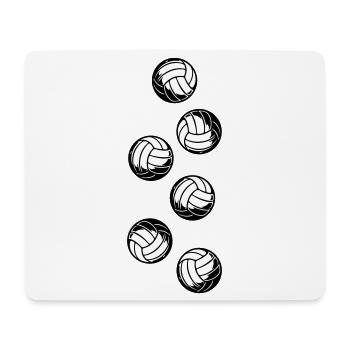 Volley-ball - Tapis de souris (format paysage) - blanc - Devant
