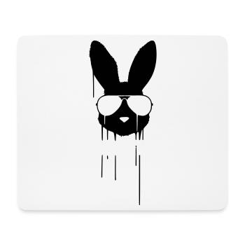 Lunettes de soleil Mauvais Lapin - Tapis de souris (format paysage) - blanc - Devant