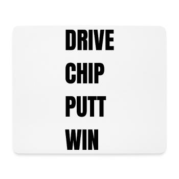 Golf Drive Chip Putt Win - Mousepad (Querformat) - Weiß - Vorne