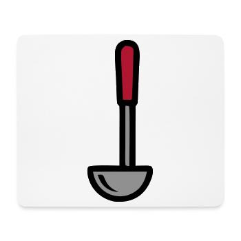Schöpfkelle Suppe Kochen Restaurant Küchenchef - Mousepad (Querformat) - Weiß - Vorne