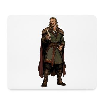 Guerrier viking avec calice et fourrure - Tapis de souris (format paysage) - blanc - Devant