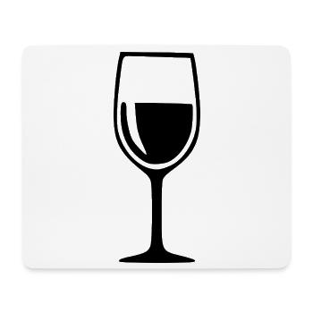 Wine Glass Black Grapevine Wine Gift - Mouse Pad (horizontal) - white - Front