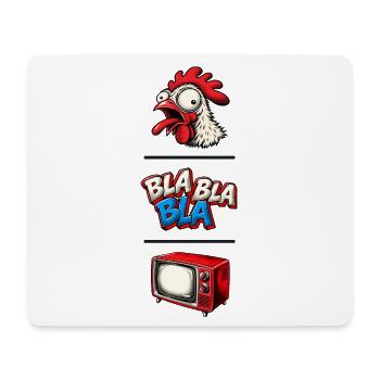 Bla Bla Bla - Mousepad (Querformat) - Weiß - Vorne
