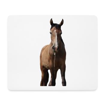 Pferde T-shirt Geschenk Reiter  - Mousepad (Querformat) - Weiß - Vorne