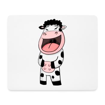 Cow laughs - Mouse Pad (horizontal) - white - Front