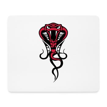 serpent cobra s 4 - Tapis de souris (format paysage) - blanc - Devant