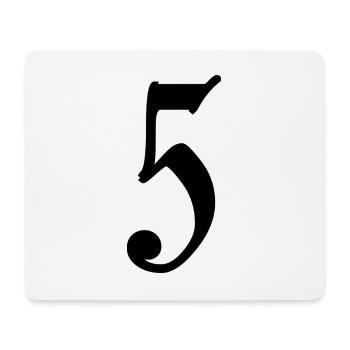5. 5 YEARS. 5th ANNIVERSARY. 5 YEAR ANNIVERSARY - Mouse Pad (horizontal) - white - Front