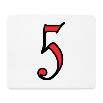 5. 5 YEARS. 5th ANNIVERSARY. 5 YEAR ANNIVERSARY - Mouse Pad (horizontal) - white - Front