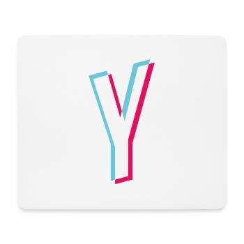 Y - letter Y - Mouse Pad (horizontal) - white - Front