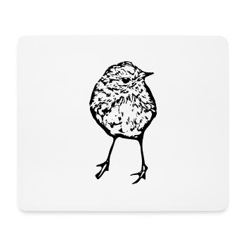 Oiseau - Tapis de souris (format paysage) - blanc - Devant