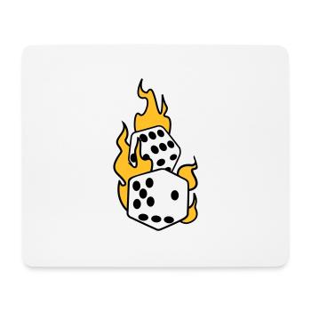 cartes - Tapis de souris (format paysage) - blanc - Devant