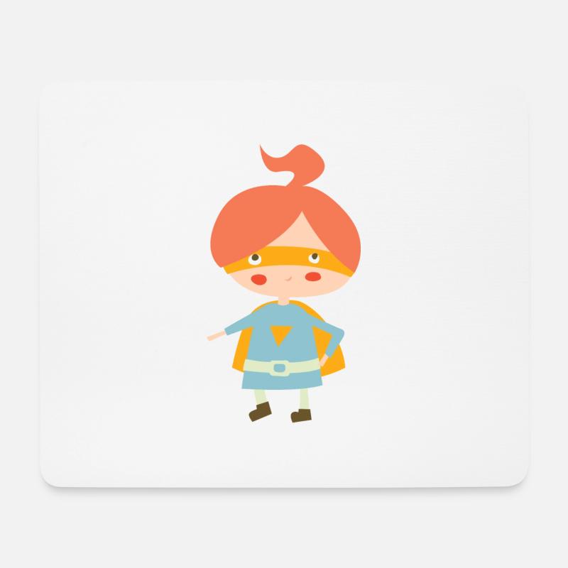 Superheldin - Mousepad (Querformat) - Weiß