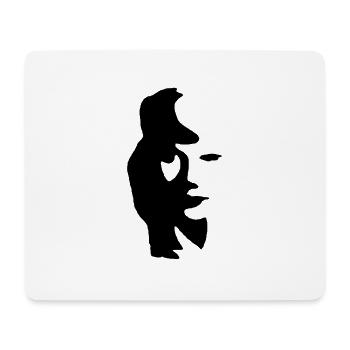 Saxofon - Mousepad (Querformat) - Weiß - Vorne