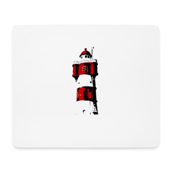 Phare Roter Sand2 - Tapis de souris (format paysage) - blanc - Devant