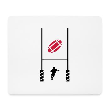Rugby-Test 2 - Mousepad (Querformat) - Weiß - Vorne
