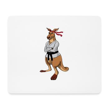 kangourou - Tapis de souris (format paysage) - blanc - Devant