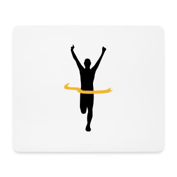 Sieger Gewinner - Mousepad (Querformat) - Weiß - Vorne