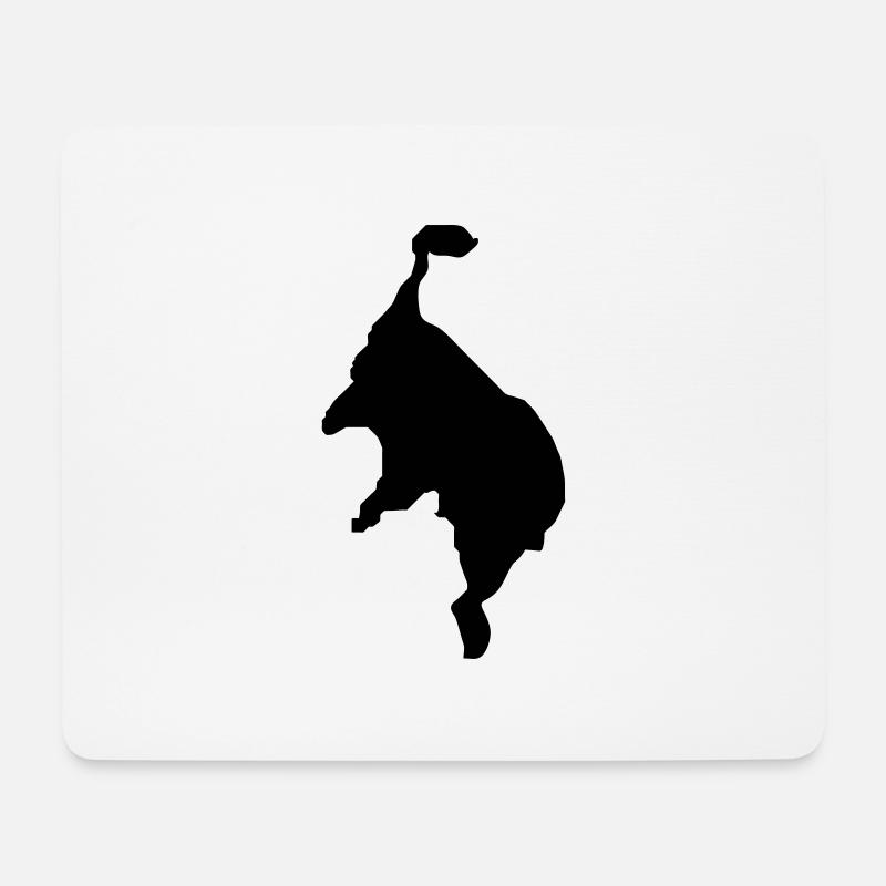 Mueritz - Mousepad (Querformat) - Weiß