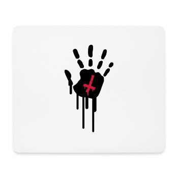 Bloody Handprint - Mouse Pad (horizontal) - white - Front