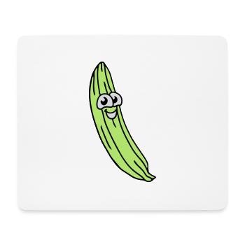 concombre doux - Tapis de souris (format paysage) - blanc - Devant