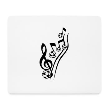 score music football note cle ball - Mouse Pad (horizontal) - white - Front