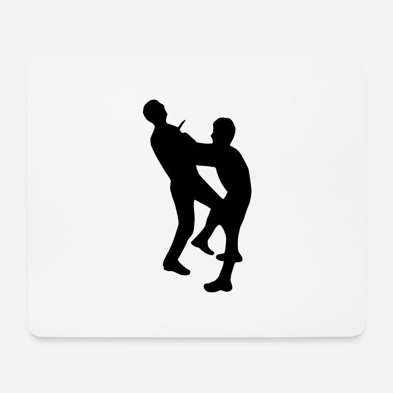 Krav Maga - Mousepad (Querformat) - Weiß