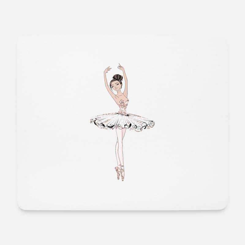 Ballet dancer - Mouse Pad (horizontal) - white